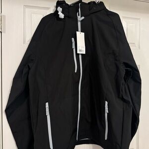 Men's Black Jacket with Gray Accents from Clique